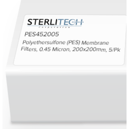 STERLITECH Polyethersulfone (PES) Membrane Filter, 0.45 micron, 200 x 200mm, PK5 PES452005